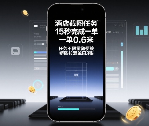 酒店截图任务，15秒完成一单，一单0.6米，任务不限量随便接，矩阵拉满单日3张【揭秘】-阿权资源社