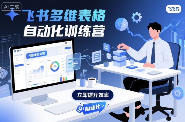 飞书多维表格自动化训练营，手把手教你告别重复处理，用多维表格开启高效办公新模式-阿权资源社