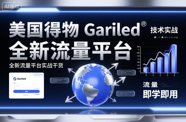 美国得物Gariled技术实战，全新流量平台实战干货，即学即用-阿权资源社