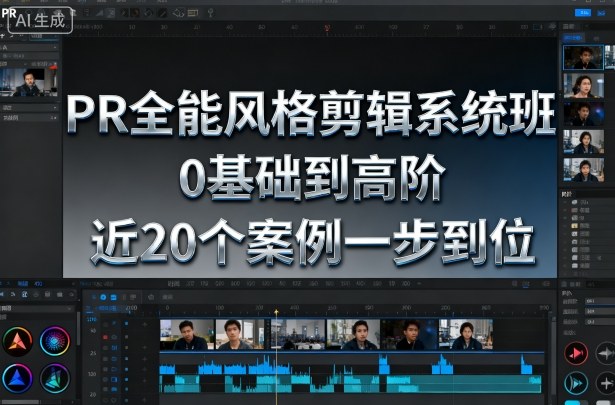 PR全能风格剪辑系统班，0基础到高阶，近20个案例一步到位-阿权资源社