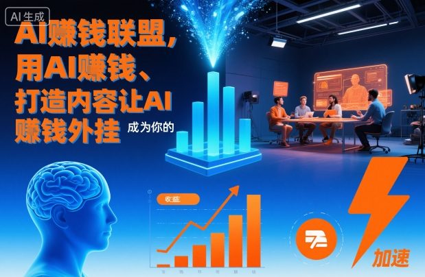 AI賺钱联盟，用AI賺钱、打造内容让AI成为你的賺钱外挂-阿权资源社