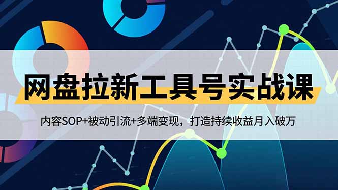网盘拉新工具号实战课，内容SOP+被动引流+多端变现，打造持续收益月入破万-阿权资源社