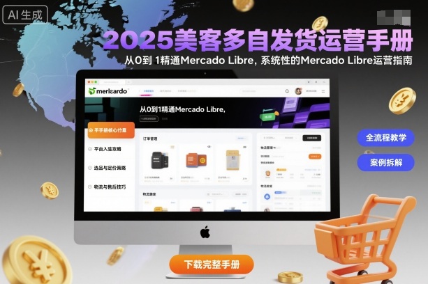 2025美客多自发货运营手册：从0到1精通Mercado Libre，系统性的Mercado Libre运营指南-阿权资源社