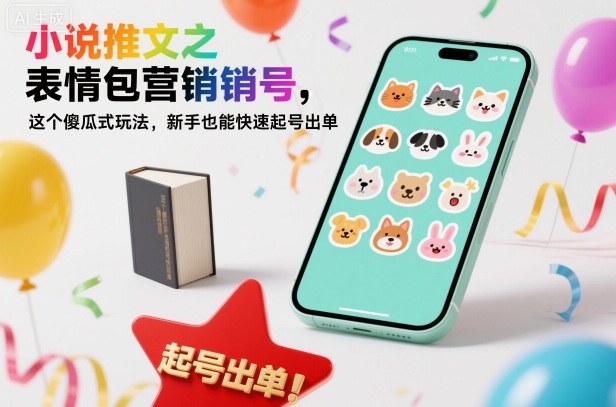 小说推文之表情包营销号,这个傻瓜式玩法,新手也能快速起号出单-阿权资源社