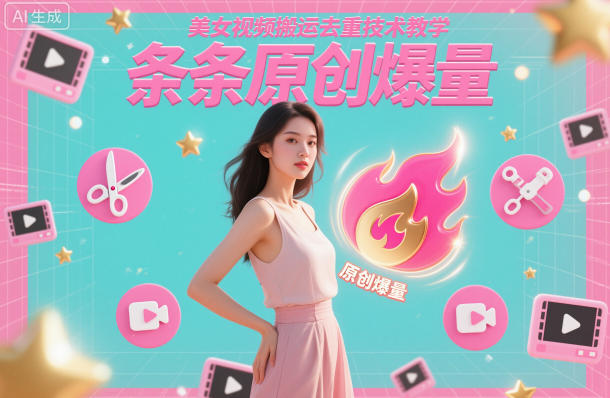 美女视频搬运去重技术教学，条条原创爆量-阿权资源社