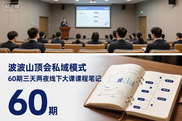 波波山顶会私域模式60期三天两夜线下大课课程笔记(文档)-阿权资源社