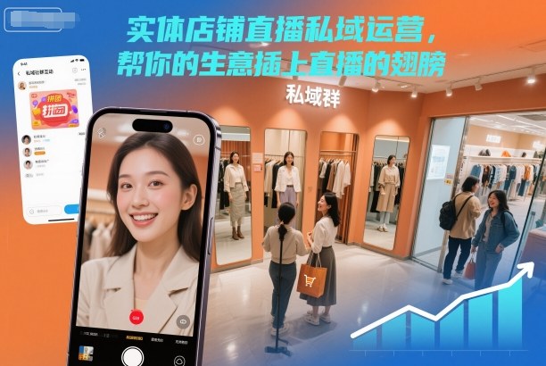 实体店铺直播私域运营，帮你的生意插上直播的翅膀-阿权资源社