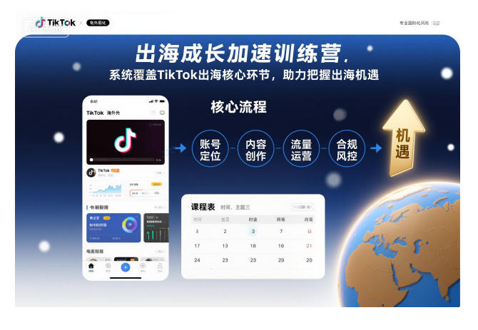 出海成长加速训练营，系统覆盖TikTok出海核心环节，助力把握出海机遇(更新)-阿权资源社