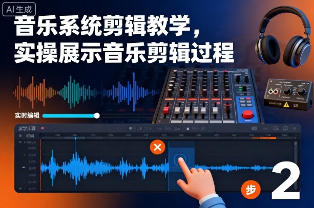 音乐系统剪辑教学，实操展示音乐剪辑过程-阿权资源社