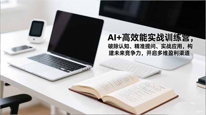 AI+高效能实战训练营，破除认知、精准提问、实战应用，构建未来竞争力，开启多维盈利渠道-阿权资源社