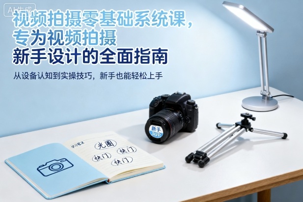视频拍摄零基础系统课，专为视频拍摄新手设计的全面指南-阿权资源社