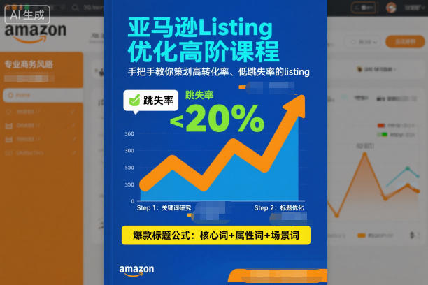 亚马逊Listing优化高阶课程，手把手教你策划高转化率、低跳失率的listing-阿权资源社