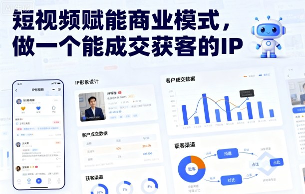 短视频赋能商业模式，做一个能成交获客的IP(更新)-阿权资源社