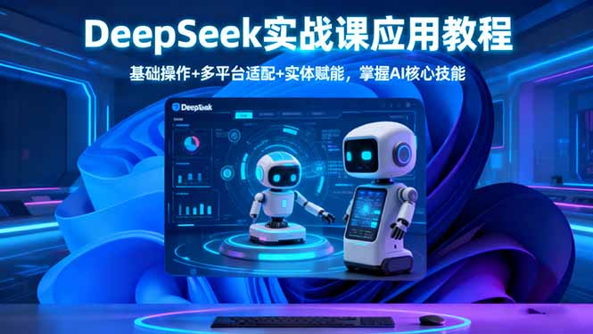 DeepSeek实战课应用教程、基础操作+多平台适配+实体赋能，掌握AI核心技能-阿权资源社